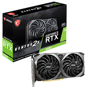 MSI GEFORCE RTX 3060 VENTUS 2X OC 12GB GDDR6 GRAPHICS CARD