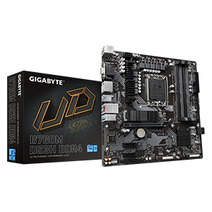GIGABYTE B760M DS3H DDR4 MOTHERBOARD (INTEL)