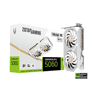 ZOTAC RTX 5060 TWIN EDGE OC WHITE EDITION GRAPHICS CARD