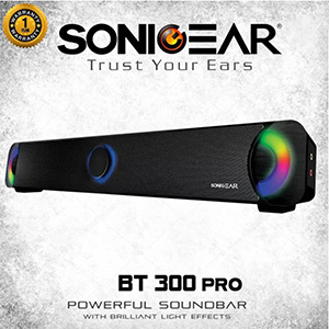 sonicgear soundbar bt300