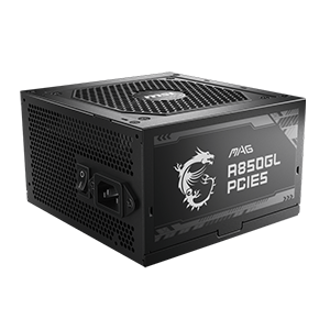 MSI MAG A850GL PCIE5 850 WATT 80 PLUS GOLD FULLY MODULAR POWER SUPPLY