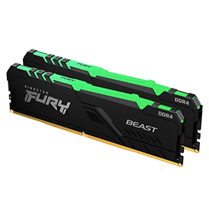 USED KINGSTON FURY BEAST RGB DDR4 16GB 3200MHz RAM (NOT SOLD SEPARATELY)