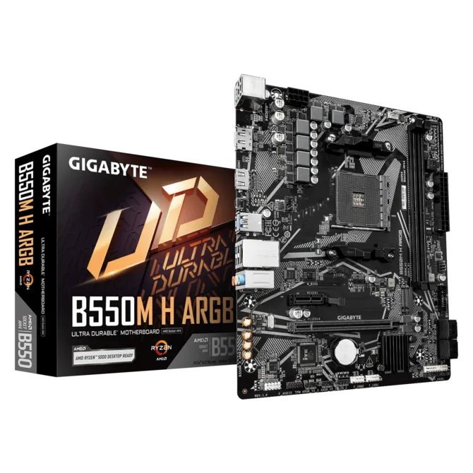 GIGABYTE AMD B550 M H ARGB DDR4 MOTHERBOARD