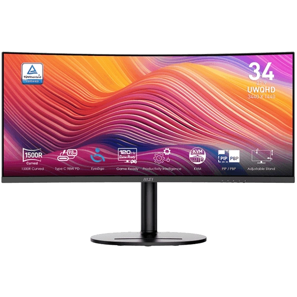 MSI MODERN MD342CQP 34' INCH UWQHD (3440 X 1440) 120Hz CURVED MONITOR
