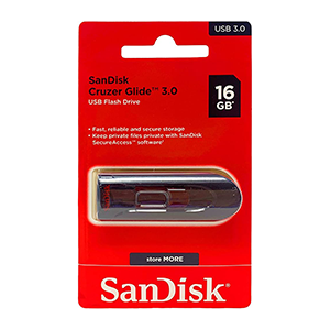 SANDISK 16GB USB 3.0 FLASH DRIVE