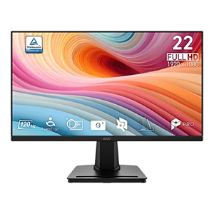 MSI PRO MP225 E12VL 21.5"120HZ FRAMELESS MONITOR